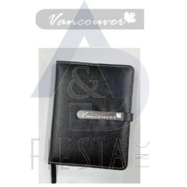 VANCOUVER LEATHER NOTE BOOK 10.5 CM X 14.8 CM