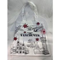VANCOUVER CANVAS SHOPPING BAG WITH ICONS