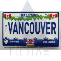 VANCOUVER LICENSE PLATE LUGGAGE TAG STYLE #2