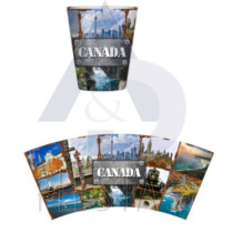 CANADA SHOT GLASS WITH PICTURES #1