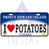 PRINCE EDWARD ISLAND LICENSE PLATE "I LOVE POTATOES" 10X5 MAGNET